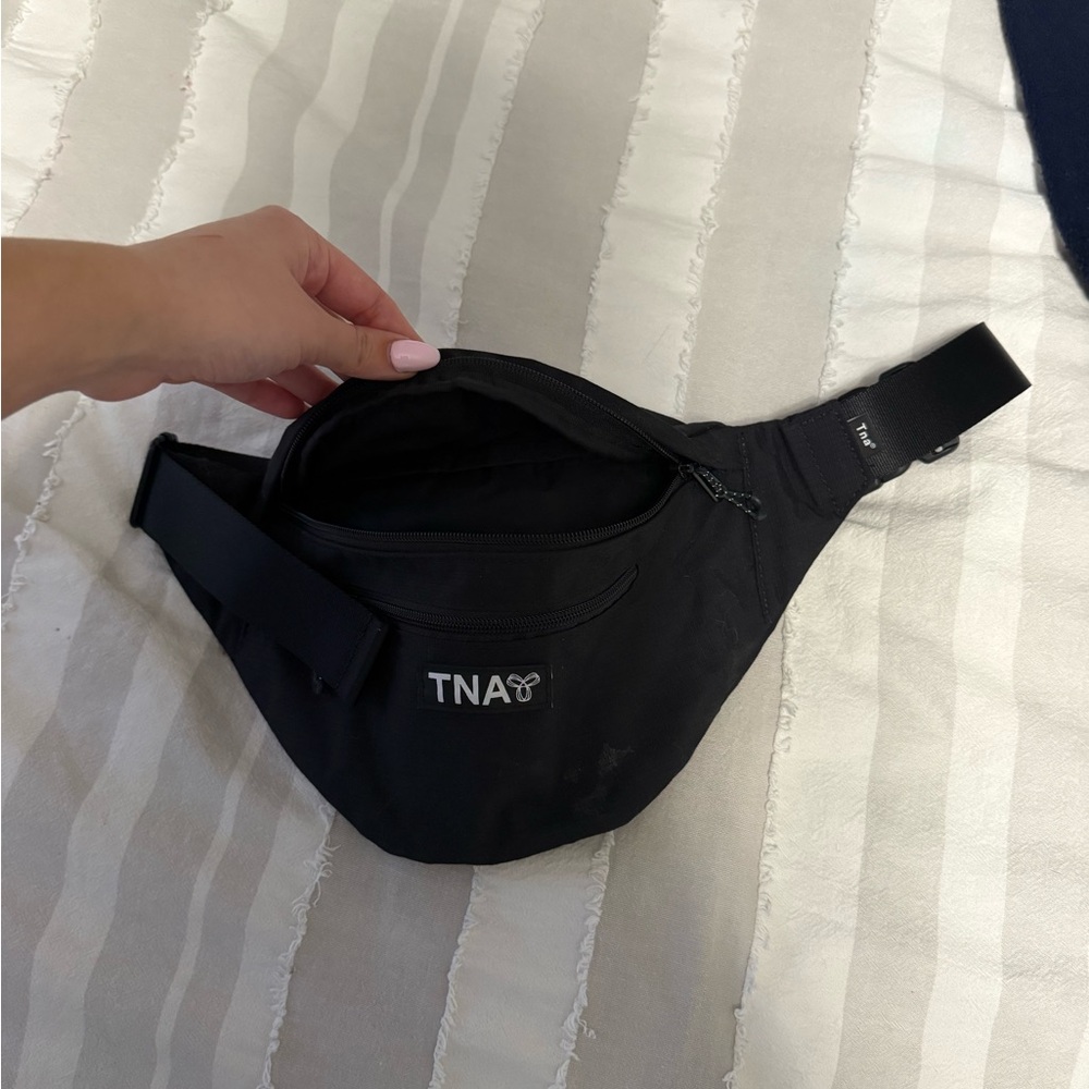 TNA Black Crossbody Belt Bag